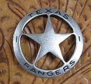 OutWest Shop Old West Historic Replica Badge: Texas Rangers Star