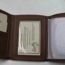 Scully Leather Company Scully Wallet Collection: Tri-Fold Black Or Brown