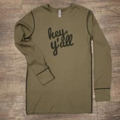 Original Cowgirl Clothing T-Shirts: Thermal Ladies' Hey Y'All