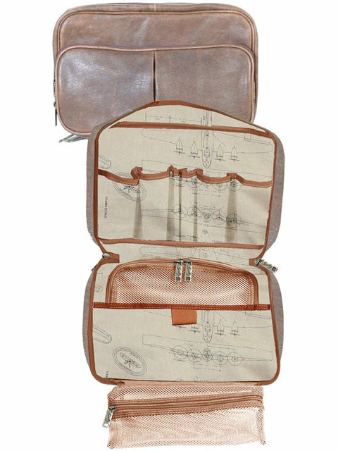 Scully Leather Company Scully 81st Aero Squadron Airborne Travel Collection: Travel Toiletry Kit 4 Scully Leather Company Scully 81st Aero Squadron Airborne Travel Collection: Travel Toiletry Kit