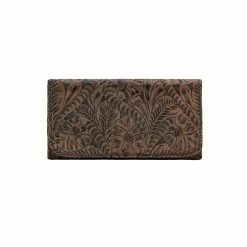 American West Handbags Ladies' American West Handbag Annie's Secret Collection: Leather Tri-Fold Western Wallet