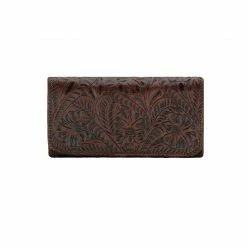 American West Handbags Ladies' American West Handbag Annie's Secret Collection: Leather Tri-Fold Western Wallet