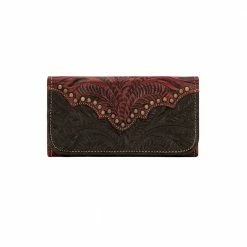 American West Handbags American West Handbag Annie's Secret Collection: Leather Tri-Fold Western Wallet Ladies'
