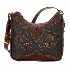 American West Handbags Ladies' American West Handbag Annie's Secret Collection: Leather Shoulder Bag Tooled