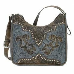 American West Handbags Ladies' American West Handbag Annie's Secret Collection: Leather Shoulder Bag Tooled