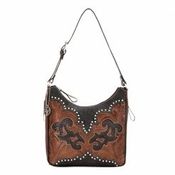 American West Handbags Ladies' American West Handbag Annie's Secret Collection: Leather Shoulder Bag Tooled