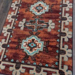 American Dakota Textiles Decor Trader Collection: Badlands Rust Area Rugs