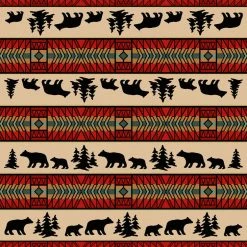American Dakota Textiles Decor National Park Collection: Bear Adventure Area Rugs