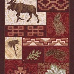 American Dakota Textiles National Park Collection: Bear Creek Lodge Area Rugs