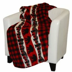 Denali Blankets Collection: Bear Plaid