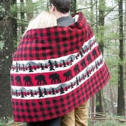 Denali Blankets Collection: Bear Plaid