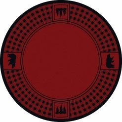 American Dakota Textiles Cabin Collection: Bear Refuge Area Rugs Decor