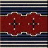 American Dakota Textiles Decor Voices Collection: Big Chief Blue Area Rugs