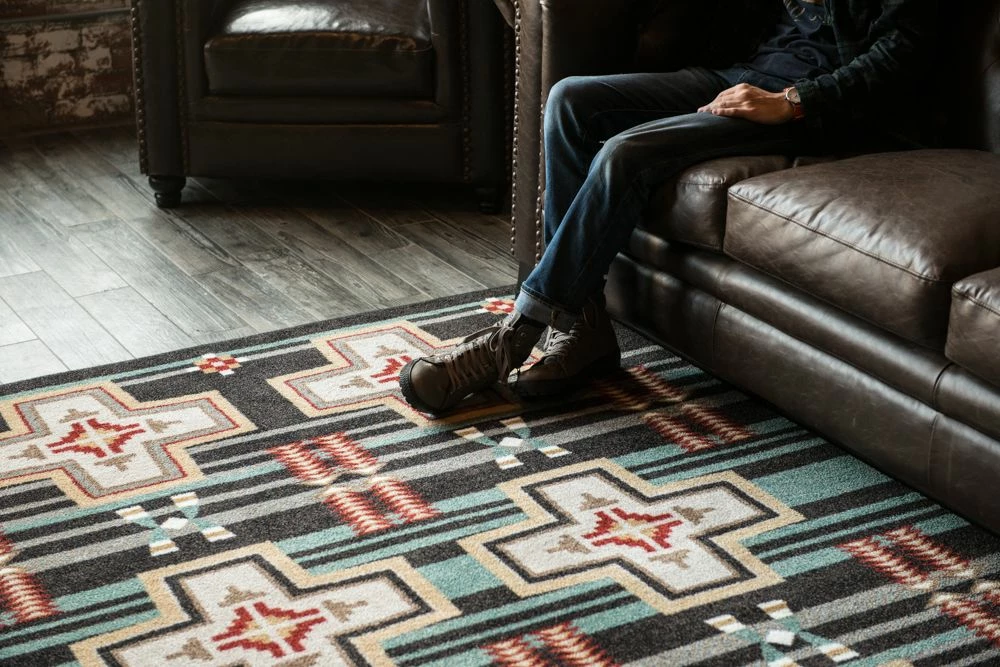 American Dakota Textiles Decor Trader Collection: Grand River Black Area Rugs 6 American Dakota Textiles Decor Trader Collection: Grand River Black Area Rugs