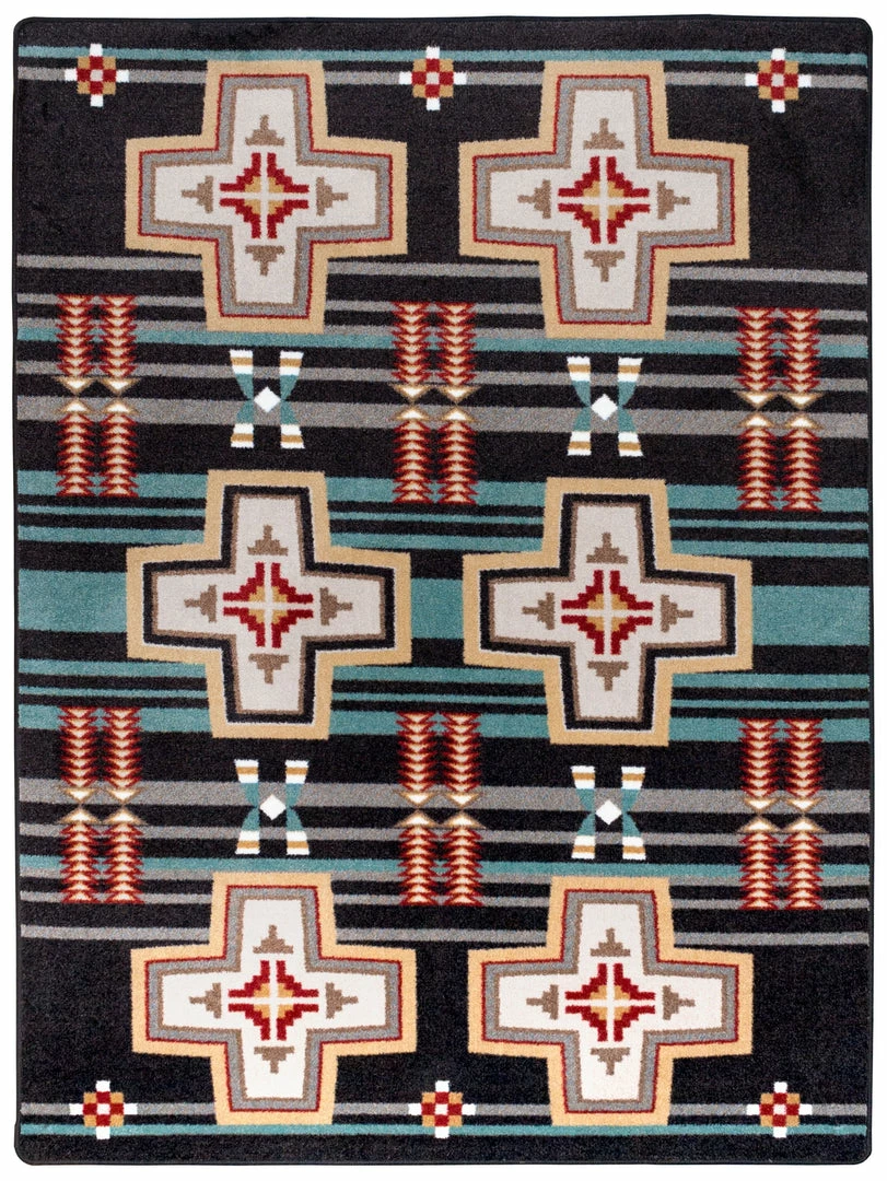 American Dakota Textiles Decor Trader Collection: Grand River Black Area Rugs 3 American Dakota Textiles Decor Trader Collection: Grand River Black Area Rugs