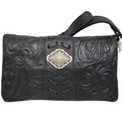 American West Handbags Ladies' American West Handbag Grab And Go Collection: Crossbody Wallet Clutch