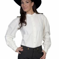 Scully Leather Company Women's Old West Top Collection: Rangewear Ranch Style Blouse