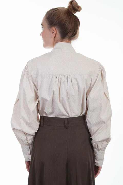 Scully Leather Company Ladies' Women's Old West Top Collection: Rangewear Classic Work Shirt Natural 5 Scully Leather Company Ladies' Women's Old West Top Collection: Rangewear Classic Work Shirt Natural