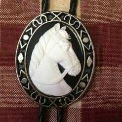Rockmount Ranch Wear Accessory: Horse Cameo Bolo Necktie Ladies'