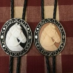 Rockmount Ranch Wear Accessory: Horse Cameo Bolo Necktie Ladies'