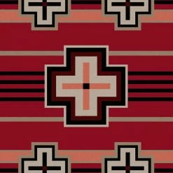 American Dakota Textiles Trader Collection: Bounty Red Area Rugs