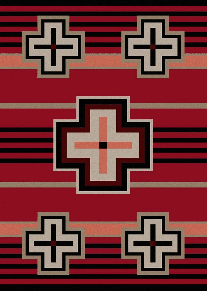 American Dakota Textiles Trader Collection: Bounty Red Area Rugs 3 American Dakota Textiles Trader Collection: Bounty Red Area Rugs