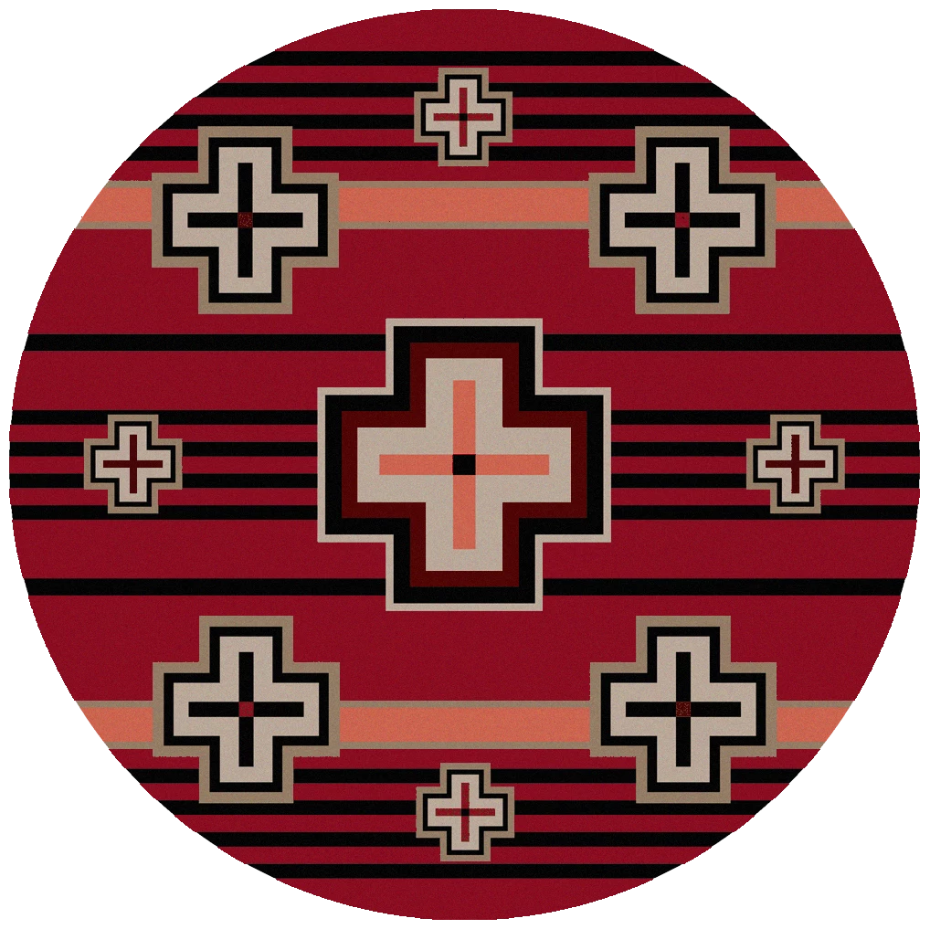 American Dakota Textiles Trader Collection: Bounty Red Area Rugs 6 American Dakota Textiles Trader Collection: Bounty Red Area Rugs