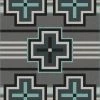 American Dakota Textiles Decor Trader Collection: Bounty Turquoise Area Rugs