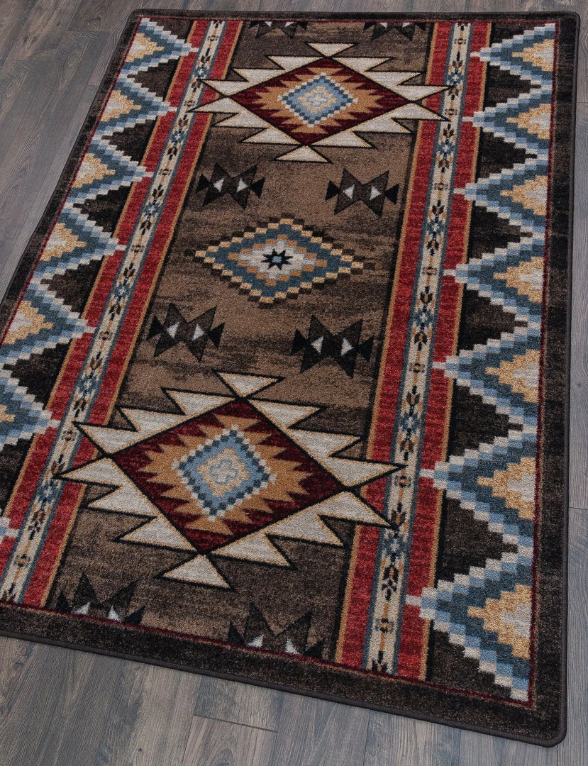 American Dakota Textiles Decor Voices Collection: Bow Strings Brown Area Rugs 4 American Dakota Textiles Decor Voices Collection: Bow Strings Brown Area Rugs
