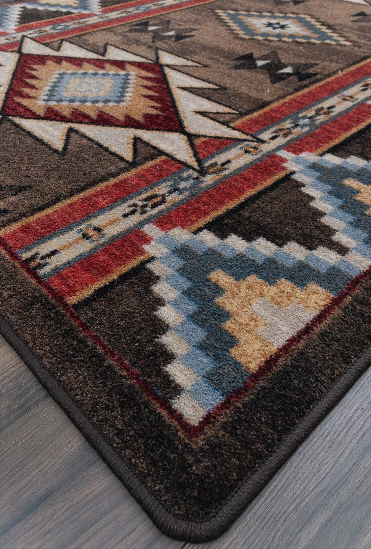 American Dakota Textiles Decor Voices Collection: Bow Strings Brown Area Rugs 5 American Dakota Textiles Decor Voices Collection: Bow Strings Brown Area Rugs