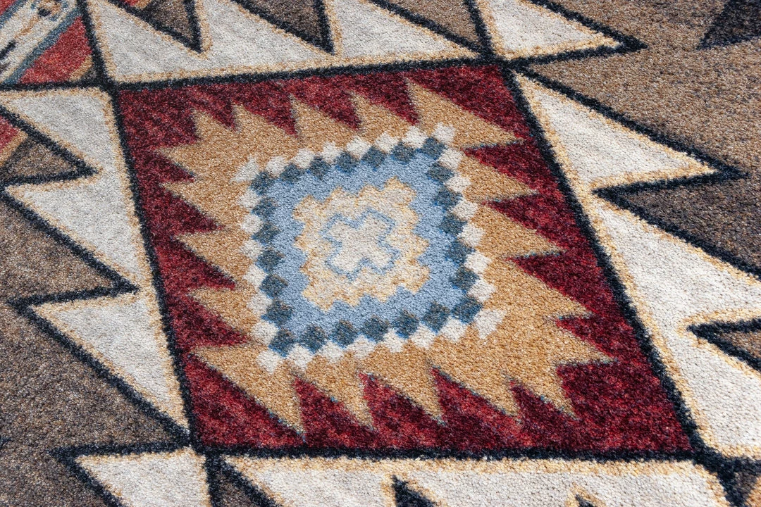 American Dakota Textiles Decor Voices Collection: Bow Strings Brown Area Rugs 6 American Dakota Textiles Decor Voices Collection: Bow Strings Brown Area Rugs
