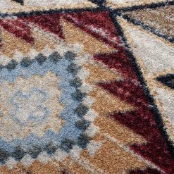 American Dakota Textiles Voices Collection: Bow Strings Distressed Area Rugs Decor