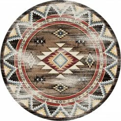 American Dakota Textiles Voices Collection: Bow Strings Distressed Area Rugs Decor