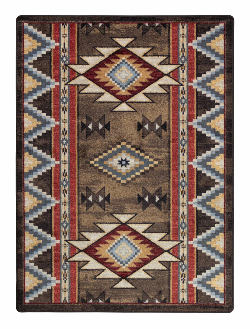 American Dakota Textiles Decor Voices Collection: Bow Strings Brown Area Rugs 3 American Dakota Textiles Decor Voices Collection: Bow Strings Brown Area Rugs