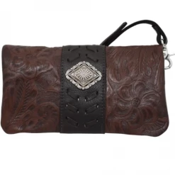 American West Handbags Ladies' American West Handbag Grab And Go Collection: Crossbody Wallet Clutch