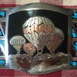OutWest Shop Ladies' Accessory: Trophy Buckle Hot Air Balloons Of German Silver
