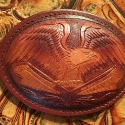 OutWest Shop Accessory: Leather Eagle Buckle Belts & Buckles
