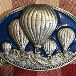 OutWest Shop Accessory: Trophy Buckle Hot Air Balloons Painted