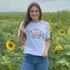 Ladies' Original Cowgirl Clothing T-Shirts: Buffalo Rose Spots