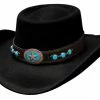 Ladies' Bullhide Hats Fashion Felt Lucky 4 U Black