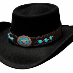 Ladies' Bullhide Hats Fashion Felt Lucky 4 U Black
