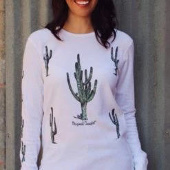 Original Cowgirl Clothing T-Shirts: Thermal Sonora Cactus 8 Original Cowgirl Clothing T-Shirts: Thermal Sonora Cactus