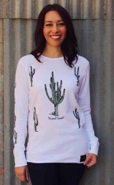 Original Cowgirl Clothing T-Shirts: Thermal Sonora Cactus 5 Original Cowgirl Clothing T-Shirts: Thermal Sonora Cactus