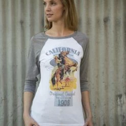 Original Cowgirl Clothing T-Shirts: Baseball California Cowgirl Ladies'