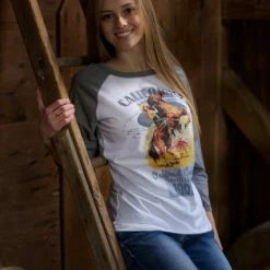 Original Cowgirl Clothing T-Shirts: Baseball California Cowgirl Ladies' 8 Original Cowgirl Clothing T-Shirts: Baseball California Cowgirl Ladies'