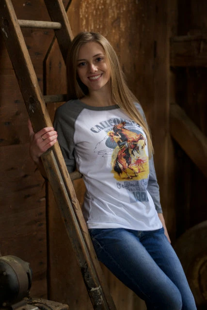 Original Cowgirl Clothing T-Shirts: Baseball California Cowgirl Ladies' 5 Original Cowgirl Clothing T-Shirts: Baseball California Cowgirl Ladies'