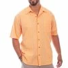 Scully Leather Company Men's Farthest Point Collection Shirt: Short Sleeve Calypso Papaya
