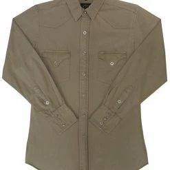 White Horse Apparel Men's Western Shirt: White Horse Canvas Solid 5 White Horse Apparel Men's Western Shirt: White Horse Canvas Solid