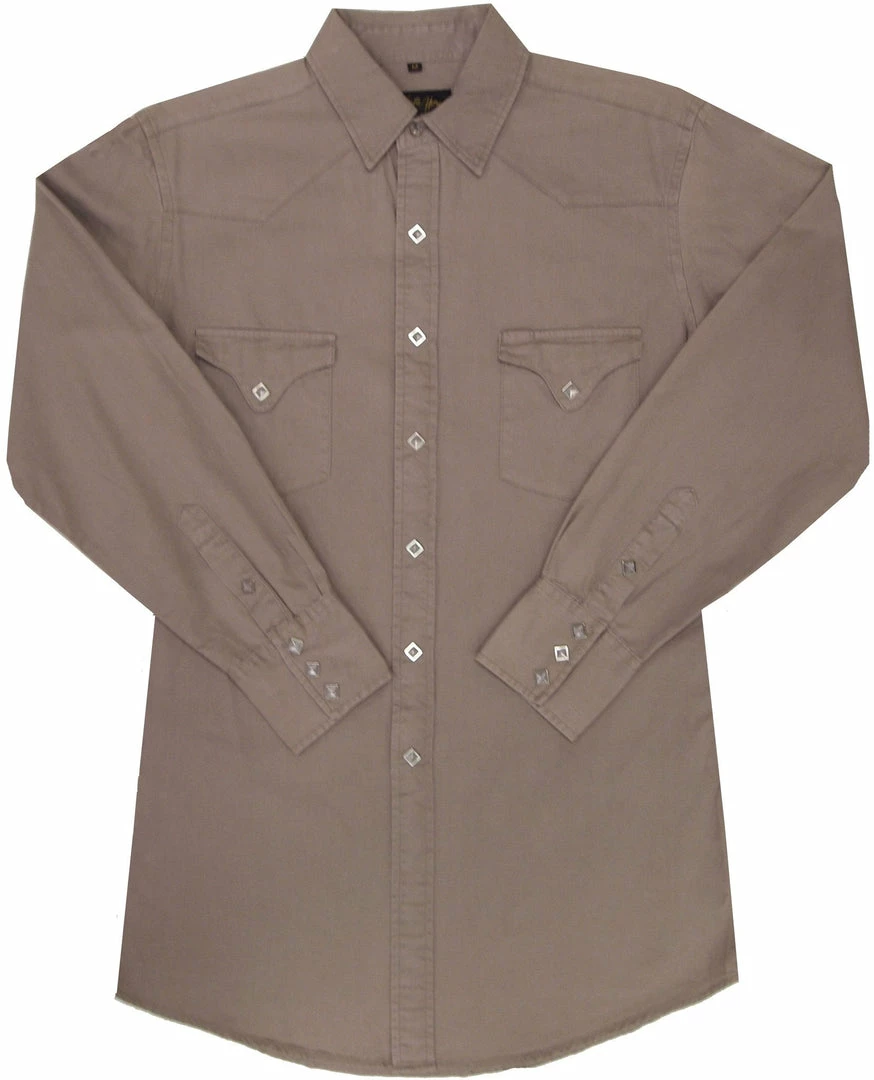 White Horse Apparel Men's Western Shirt: White Horse Canvas Solid 3 White Horse Apparel Men's Western Shirt: White Horse Canvas Solid