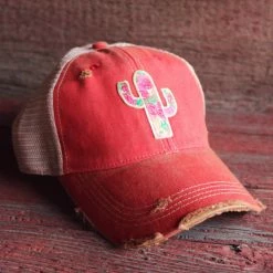 Original Cowgirl Clothing Cap: Rose Cactus Ladies'